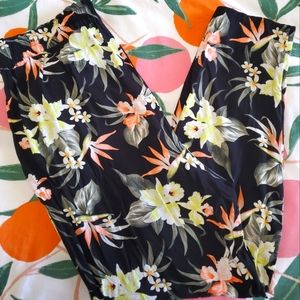 H&M Floral Pull-on Pants (Size M/12)